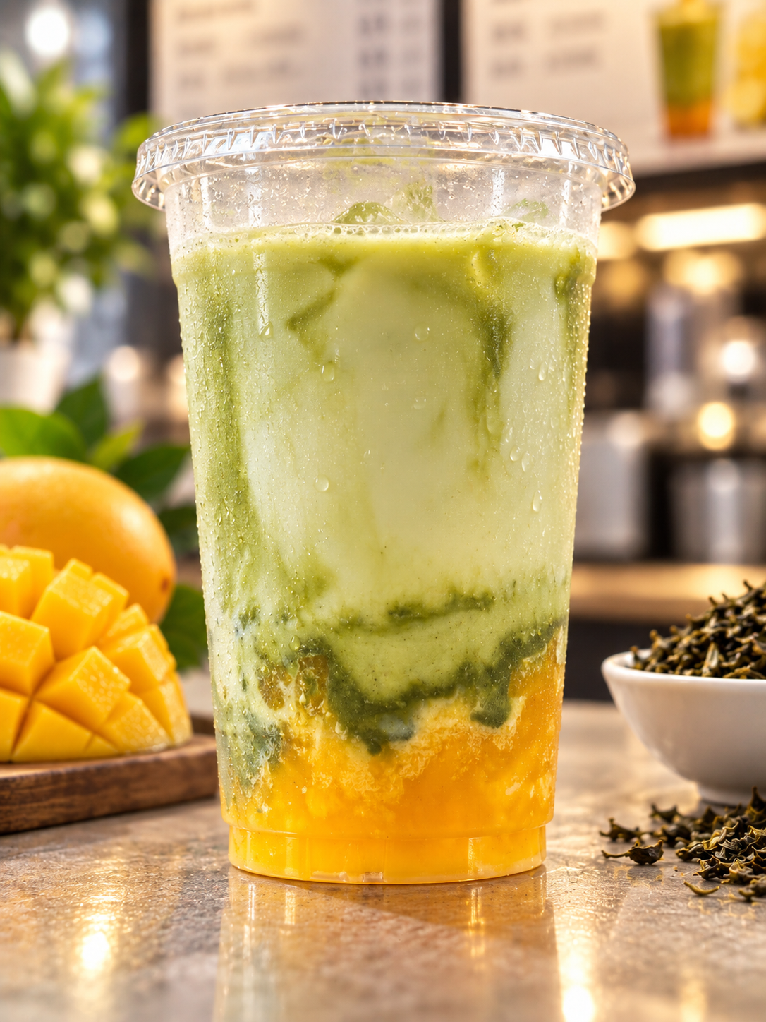 Mango Matcha Latte