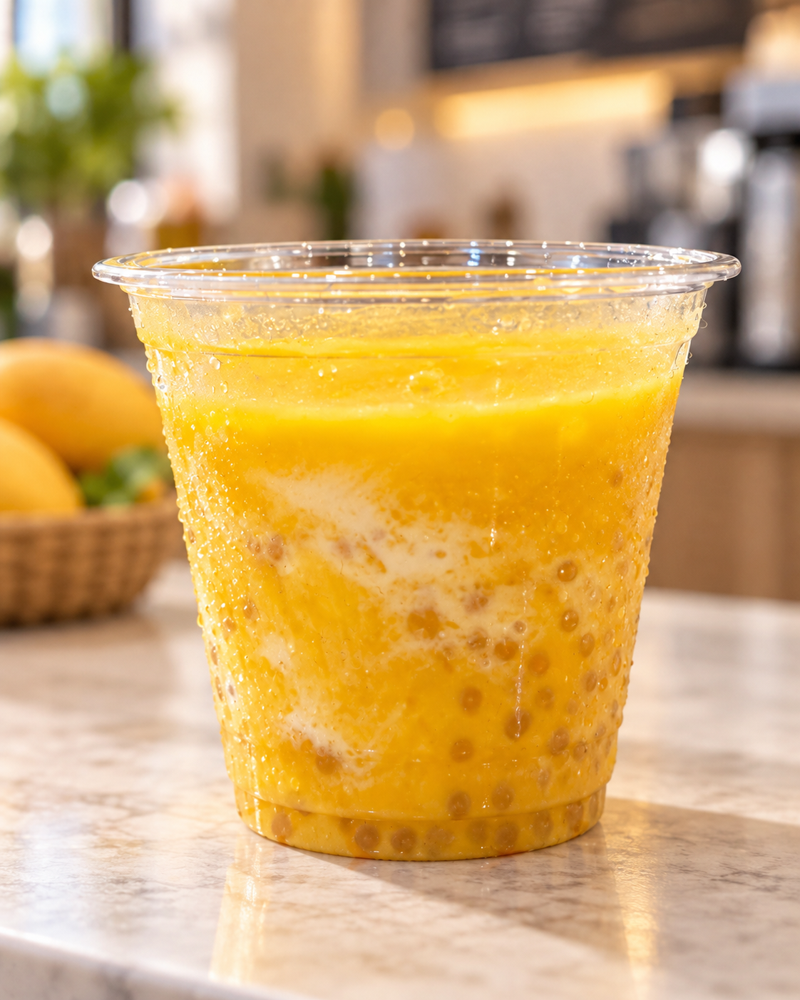 Mango Sago (Mini-Boba) 6oz dessert