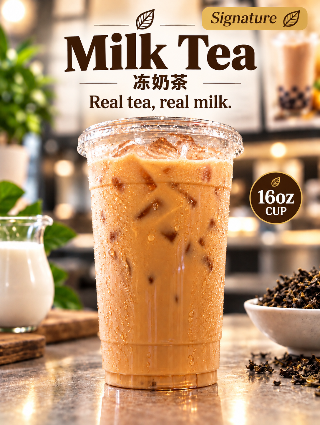 Hong Kong–Style Milk Tea (Iced) - Signature
