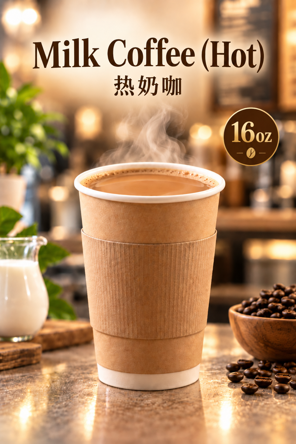 Milk Coffee (Hot)